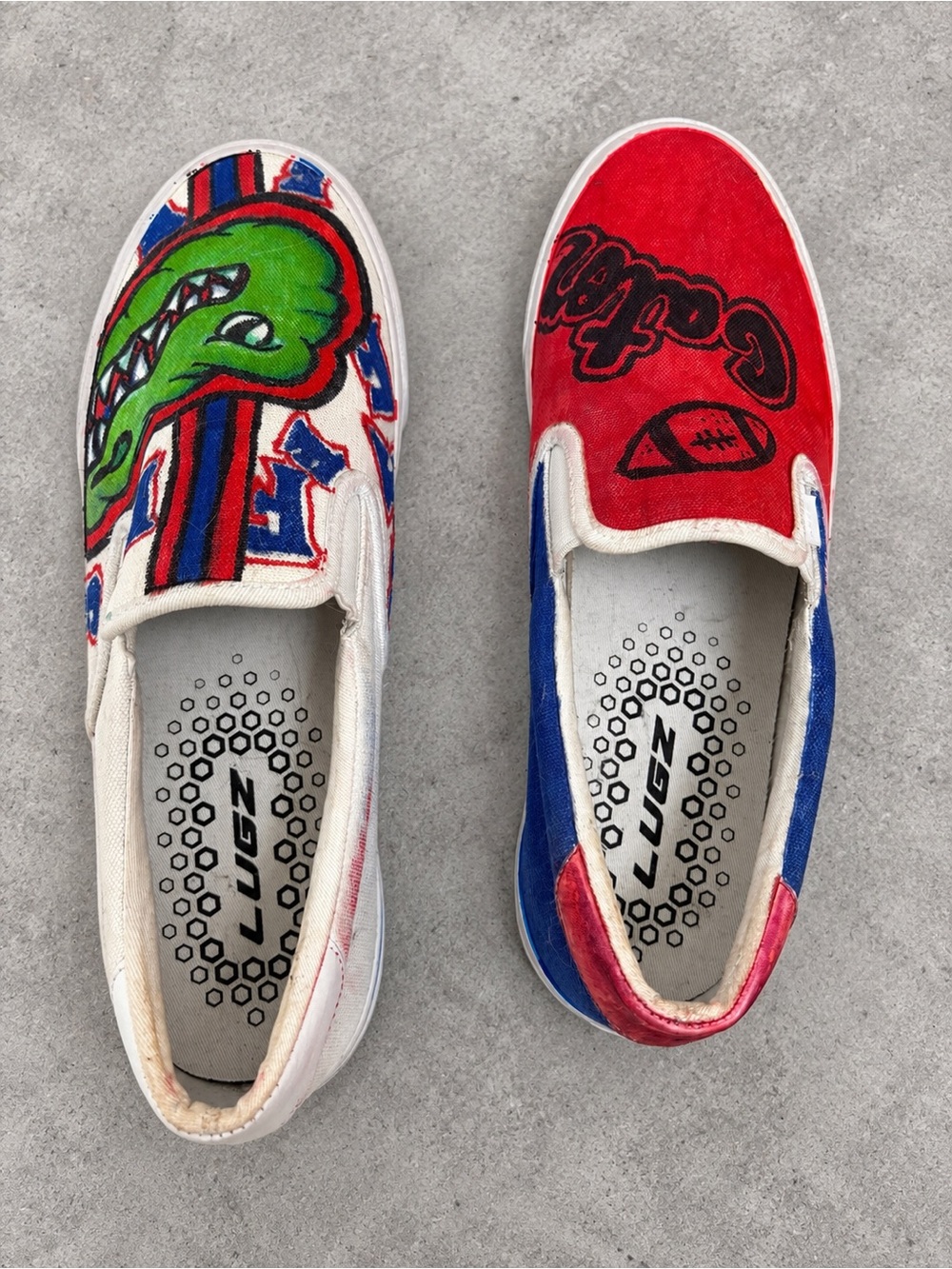 Custom Florida Gators Lugz Slip-On Shoes Men’s 11.5 Game Day